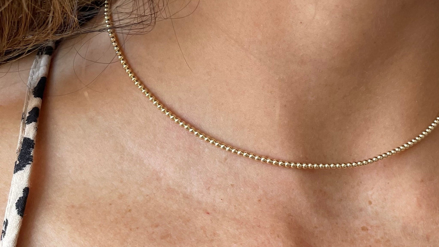 Gargantilla Mostacillas Oro Goldfilled